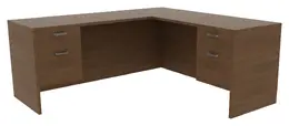 Reversible L Shaped Desk - Amber