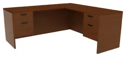 Reversible L Shaped Desk - Amber