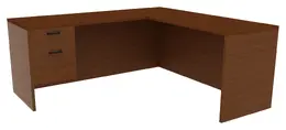 L Shape Office Desk - Amber