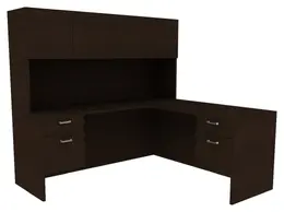 Office L Shaped Desk - Amber