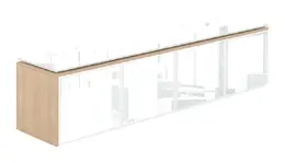 Wall Mounted Storage with Glass Doors - Potenza