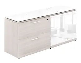 Combo Lateral File Storage Cabinet Credenza - Potenza