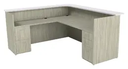 L Shaped Reception Desk with Drawers - Maverick