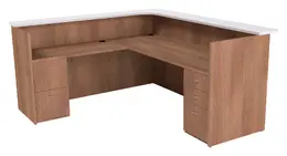 L Shaped Reception Desk with Drawers - Maverick