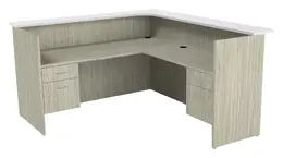 L Shape Reception Desk with Drawers - Maverick