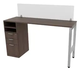 Standing Height Desk with Acrylic Panel - Elements