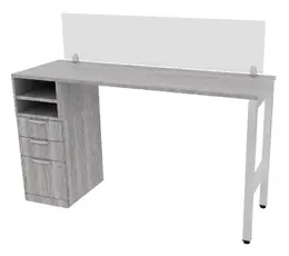 Standing Height Desk with Acrylic Panel - Elements