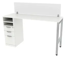 Standing Height Desk with Acrylic Panel - Elements