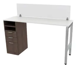 Standing Height Desk with Acrylic Panel - Elements