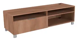 Credenza with Open Storage and File Drawer - Apex