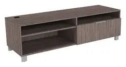 Credenza with Shelves and File Drawer - Apex