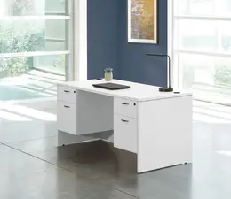 Rectangular Desk with Drawers - Napa