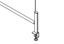 Terrace Edge Mount Bracket (Pair) - Terrace Sneeze Guard