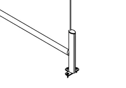 Terrace Top Plate Mount Bracket (Pair) - Terrace Sneeze Guard