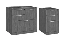 Combo Pedestal and 3 Drawer Pedestal Set - PL Laminate