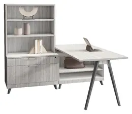 L Shaped Desk with Storage - Elements