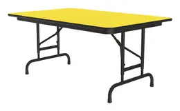 Folding Table with Adjustable Legs - Deluxe High-Pressure