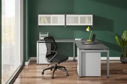 Modern L Shaped Desk - Elements