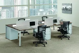 4 Person Workstation Desk - Elements