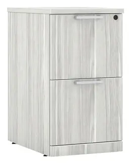 2 Drawer Mobile Pedestal - 26.5" Tall - PL Laminate