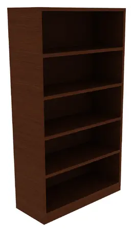 5 Shelf Bookcase - Amber