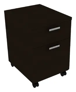 2 Drawer Mobile Pedestal - Amber