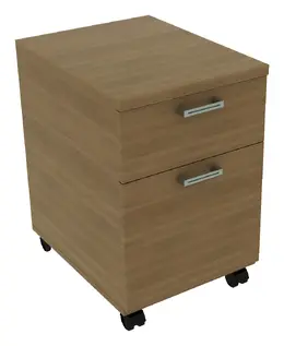 2 Drawer Mobile Pedestal - Amber