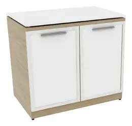 Storage Cabinet with Glass Doors and Top - Potenza