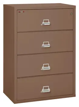 4 Drawer Lateral Fireproof File Cabinet - 38" Wide - Classic