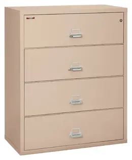 4 Drawer Lateral Fireproof File Cabinet - 45" Wide - Classic