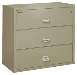 3 Drawer Lateral Fireproof File Cabinet - 45" Wide - Classic