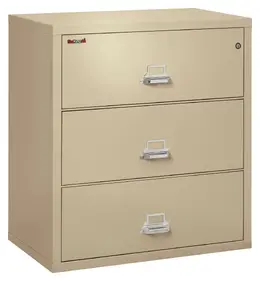 3 Drawer Lateral Fireproof File Cabinet - 38" Wide - Classic