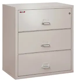 3 Drawer Lateral Fireproof File Cabinet - 38" Wide - Classic