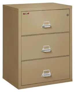 3 Drawer Lateral Fireproof File Cabinet - 32" Wide - Classic