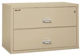 2 Drawer Lateral Fireproof File Cabinet - 45" Wide - Classic