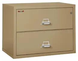 2 Drawer Lateral Fireproof File Cabinet - 38" Wide - Classic