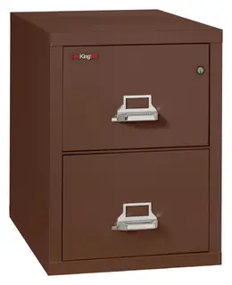 2 Drawer Vertical Fireproof File Cabinet - 18" Wide - Classic