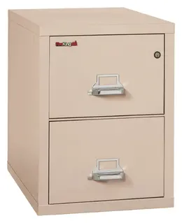 2 Drawer Vertical Fireproof File Cabinet - 18" Wide - Classic