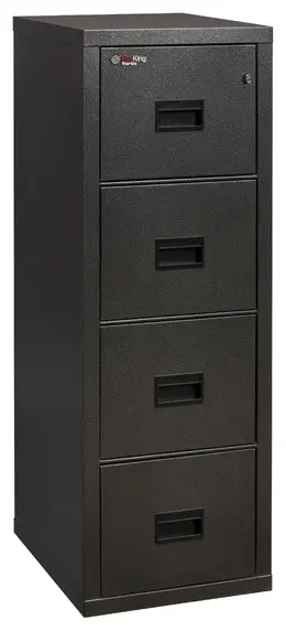 4 Drawer Vertical Fireproof File Cabinet - 18" Wide - Turtle