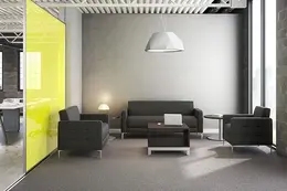 Office Sofa, Club Chair, and Table Set