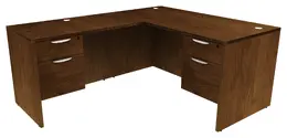 L Shaped Desk with Drawers - HL