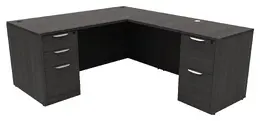 L Shaped Desk with Drawers - HL