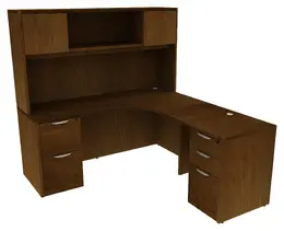 L Shaped Desk with Hutch - HL