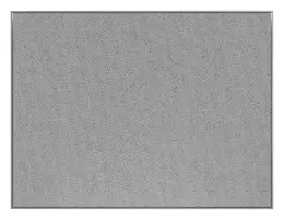 Fabric Bulletin Board with Silver Frame - 60" x 48" - Border