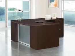 Bow Front L Shaped Desk - Napa