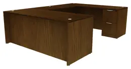 U Shaped Desk with Drawers - HL