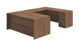 U Shaped Office Desk - Amber