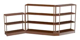 Open Wood Shelving System - 194" x 72" - Control