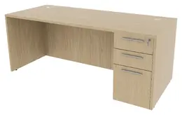 Rectangular Desk with Drawers - Potenza