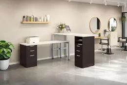 Salon Reception Desk with Drawers - Elements